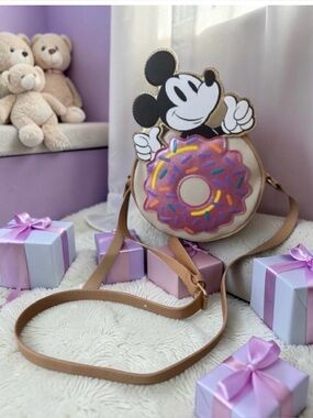 Disney Mickey Mouse Donut‎ Crossbody by Bioform NEW
